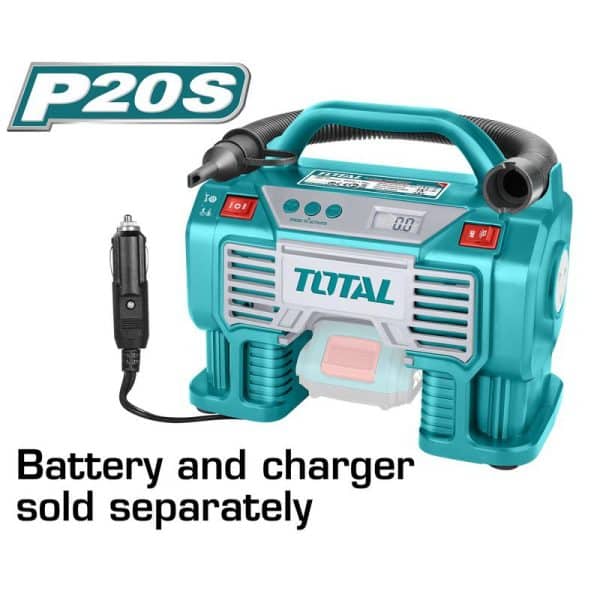 Compresor Auto inalámbrico 20V 160 PSI Litio Ion Total