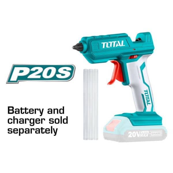 Pistola Silicona Inalámbrico 20V Litio Ion Total
