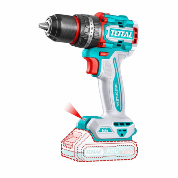 Kit Taladro Percutor, Atornillador de Impacto, Esmeril, Lámpara, Linterna Total 20v