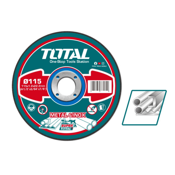 Disco de Corte para Metal Abrasivo 115mm x 1.2mm Total