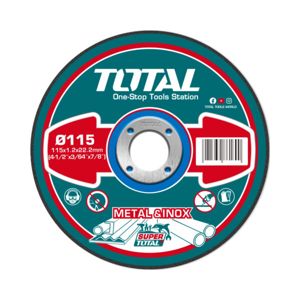 Disco de Corte para Metal Abrasivo 115mm x 1.2mm Total
