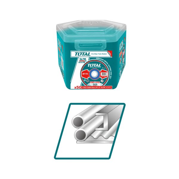 Juego Discos de corte para Metal 50 piezas 115mmx1.2mm Total