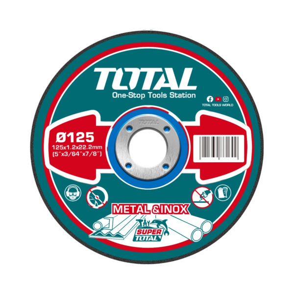 Juego Disco Corte para Metal Abrasivo 10 Piezas 125mmx1.2m Total