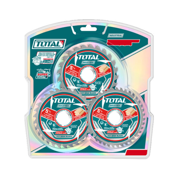 Juego Disco Sierra 140mm  3 Piezas 24t 30t 40t Total