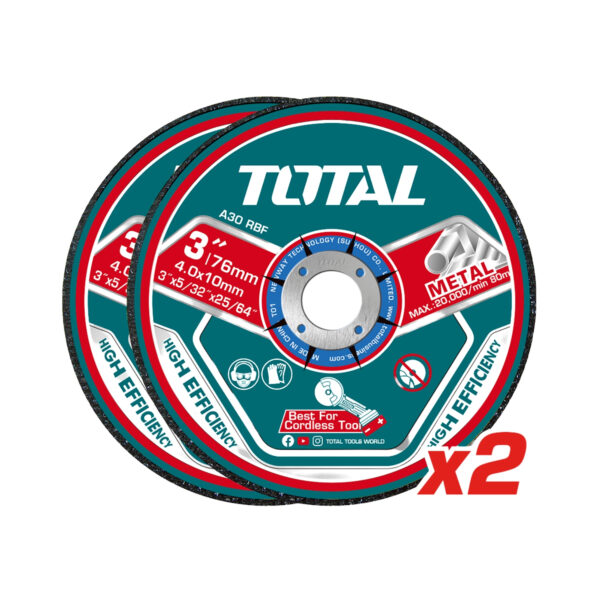 Juego Discos 5 Piezas Corte y Desbaste 3″ Total