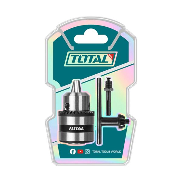 Mandril para Taladro 13mm con Adaptador Total