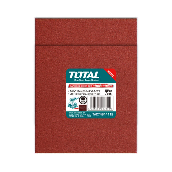 Lija para Lijadora 145x114mm 5 Piezas Total