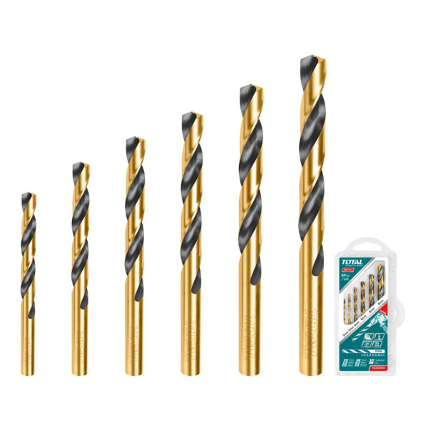 Juego Brocas 6 Piezas para Metal hss Total