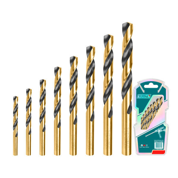 Juego Brocas 8 Piezas para Metal hss Total