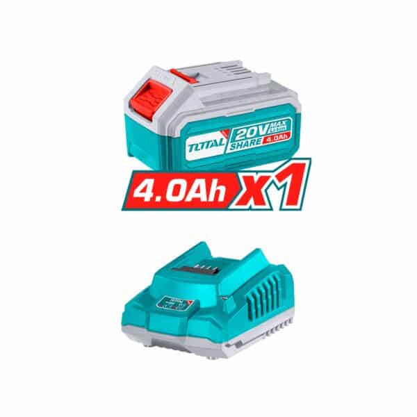 Esmeril Angular Inalambrico 20V 115mm 900W Bateria y Cargador Total