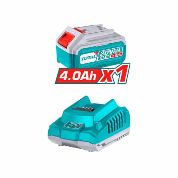 Esmeril Angular Inalambrico 20V 115mm 1000W Bateria y Cargador Total