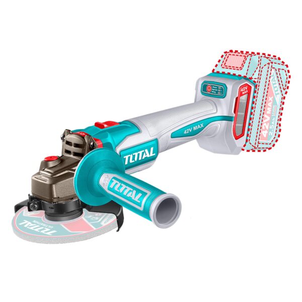 Esmeril Angular 1280W inalámbrica brushless 42V Total