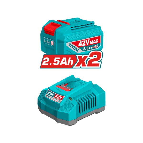 Esmeril Angular 1280W inalámbrica brushless 42V Total