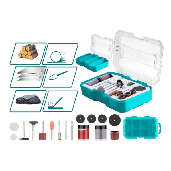 Juego Accesorios para Minitorno 73 Piezas Total