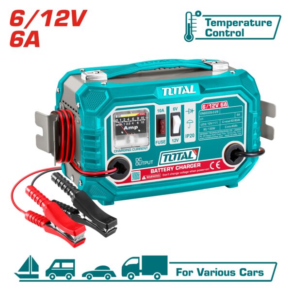 Cargador de Batería 6a Total