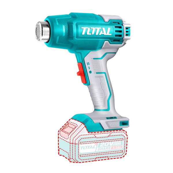 Pistola de Calor Inalámbrica 20V, Bateria y Cargador Total
