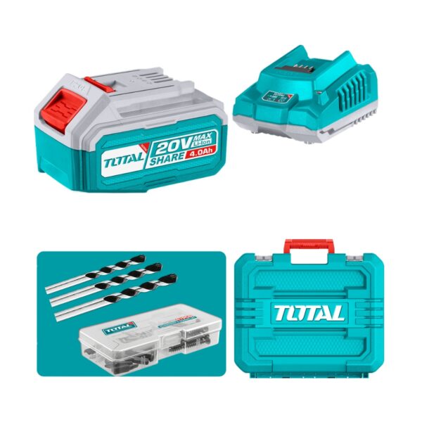 Kit Taladro Impacto y Esmeril Inalámbrico 20V Total