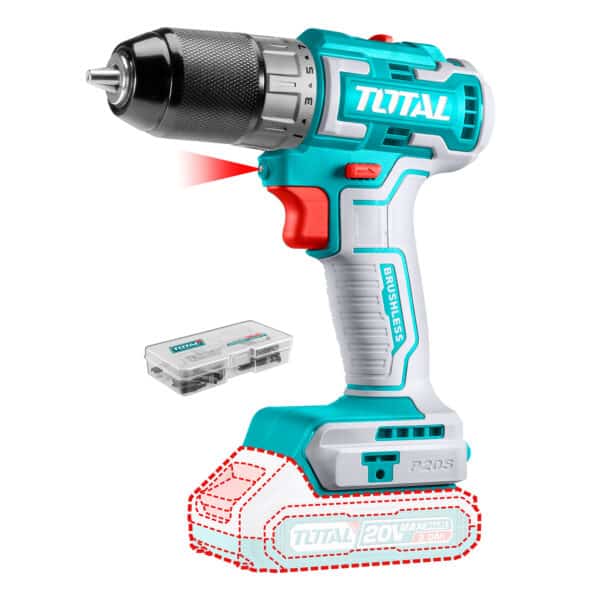 Taladro Inalambrico 10mm 20V 50nm con Bateria y Cargador