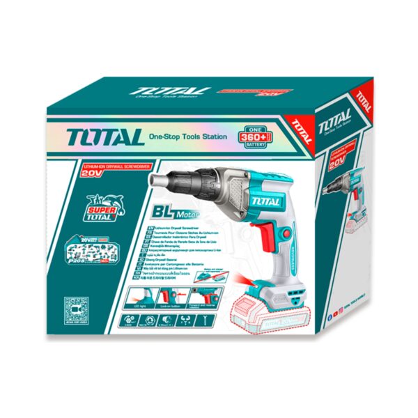 Atornillador DryWall Inalambrico 20V Total
