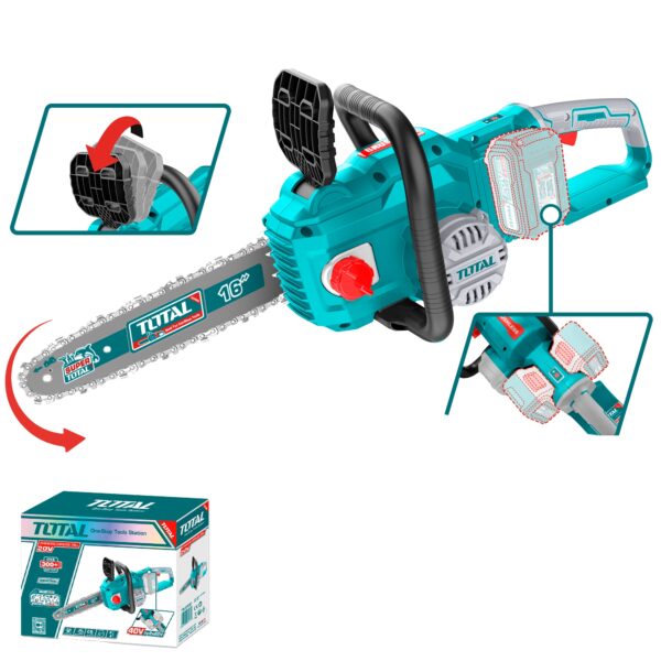 Motosierra Inalambrica 16″ 20V Total