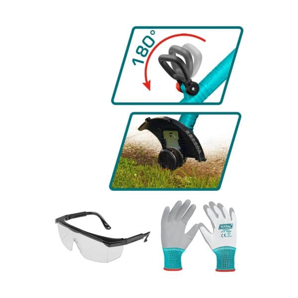 Orilladora Inalámbrica 20V Litio Ion con Batería y Cargador Total