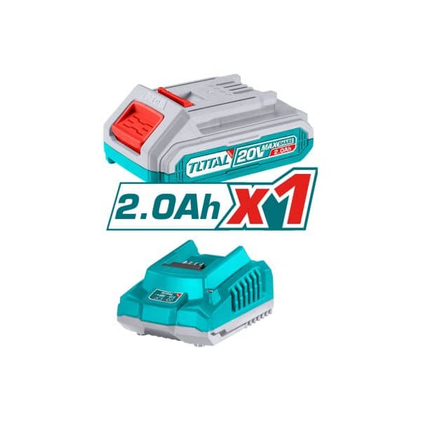 Orilladora Inalámbrica 20V Litio Ion con Batería y Cargador Total