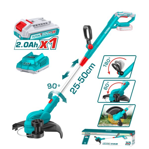 Orilladora Inalambrica 20V con Bateria y Cargador Total