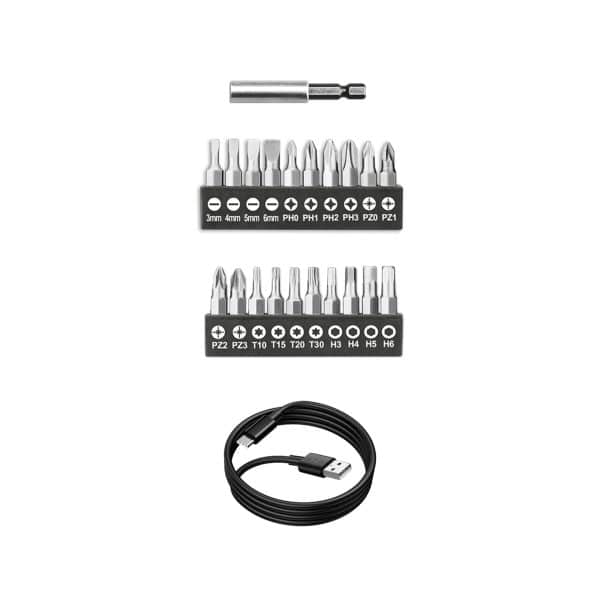 Set Atornillador Destornillador Inalámbrico 4V 36 Piezas Total