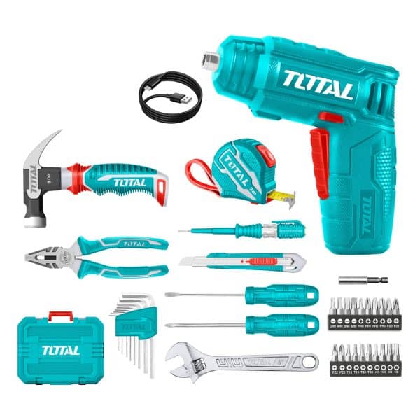 Set Atornillador Destornillador Inalámbrico 4V 36 Piezas Total