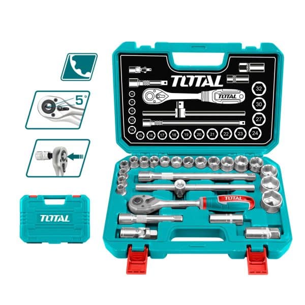 Juego de Dados 1/2″ 25 Piezas Total