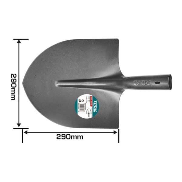 Pala Punta Truper sin mango 290mm Total