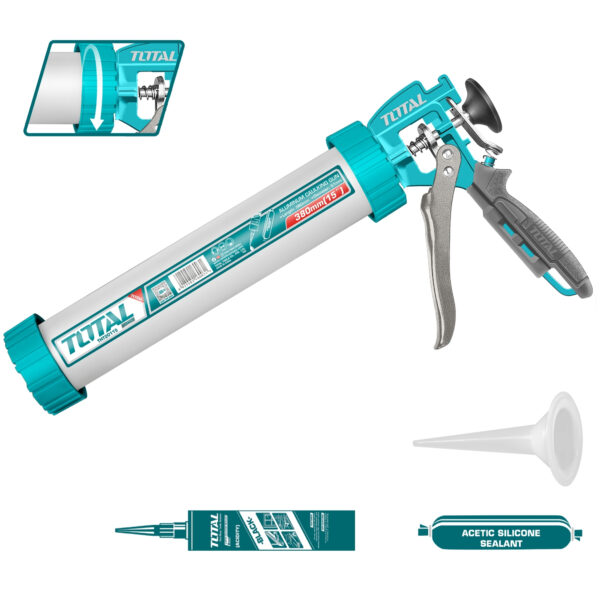 Aplicador para Silicona 15″ Aluminio Total