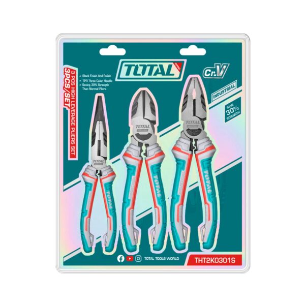 Juego Alicates por 3  Piezas industrial Total