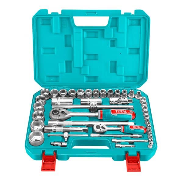 Juego de Dados 44 Piezas 1/4″ y 1/2″ Total