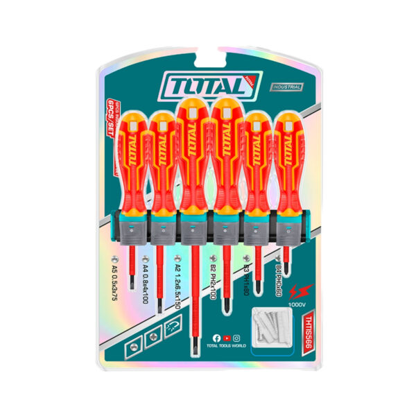 Juego Destonillador para electricista 6 Piezas Total