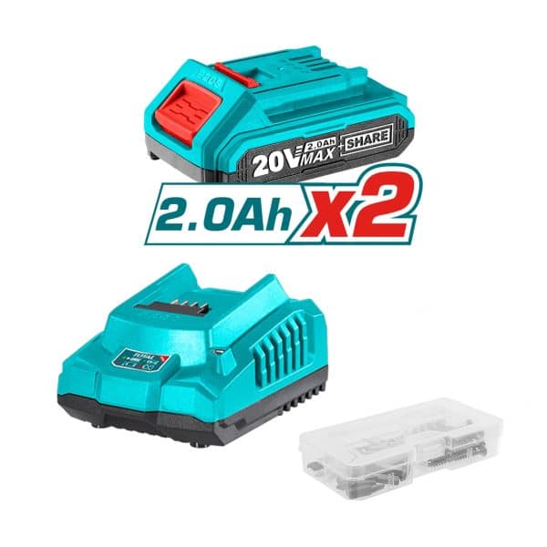 Taladro Inalámbrico de impacto 20V 10 mm 55NM Litio Ion Total