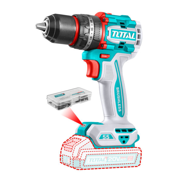 Taladro de Impacto Inalámbrico 13mm 20V Total