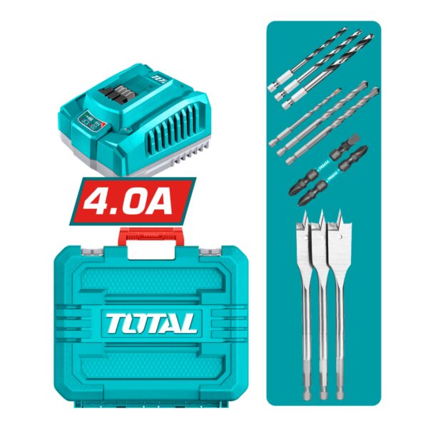 Taladro de Impacto Inalambrico 13mm 20V 86nm con Bateria y Cargador Total