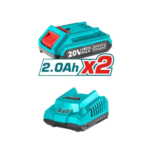 Atornillador de Impacto 20V Sin Carbones Litio Ion Total