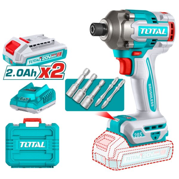 Atornillador de Impacto 20V 285nm Total