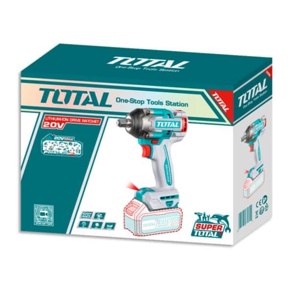Llave de Impacto inalámbrica 1/2″ 20V 500nm Total