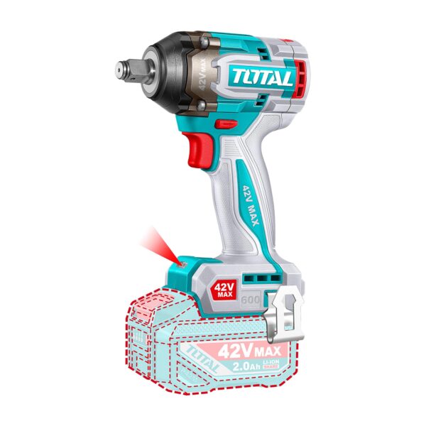 Llave Impacto inalámbrica torque 750 Nm brushless 42V Total