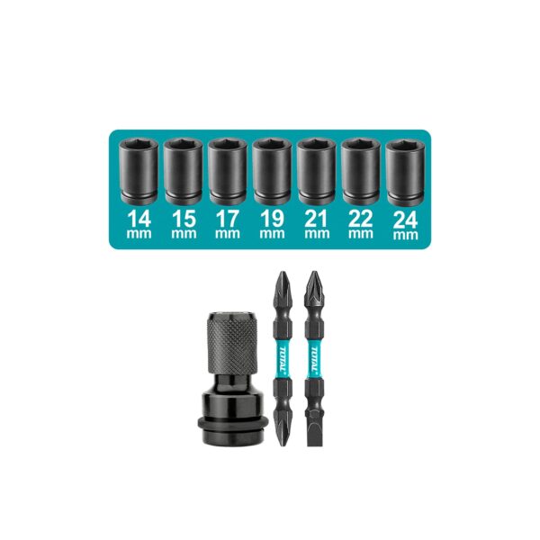 Llave Impacto inalámbrica torque 750 Nm brushless 42V Total