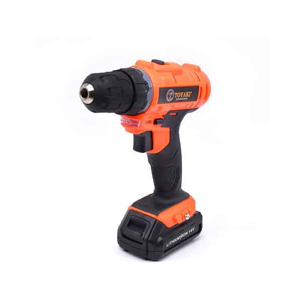 Taladro Recargable 14V 10mm Litio con 2 Baterías y Cargador Toyaki