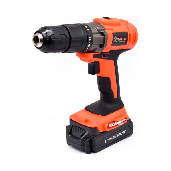 Taladro Impacto Recargable 20V 13 mm con 2 Baterías y Cargador Toyaki
