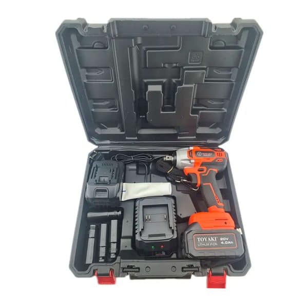 Llave de Impacto Inalámbrico 20V 13 mm BL con 2 Baterías y Cargador Toyaki