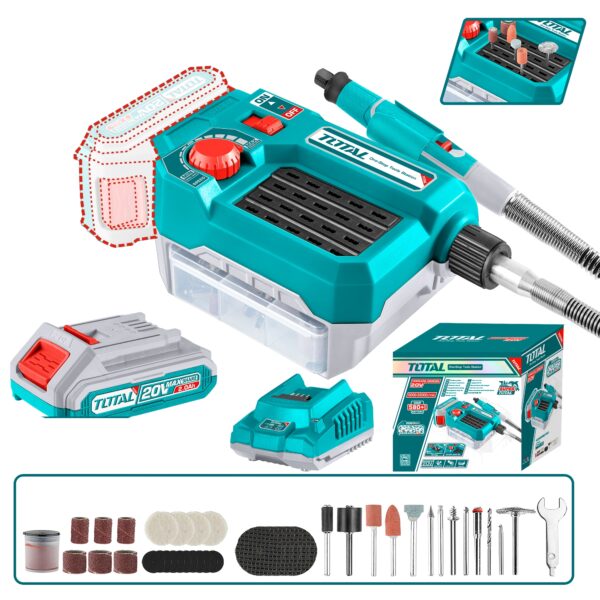 Herramienta Multiuso Inalambrico 20V + 40 acc