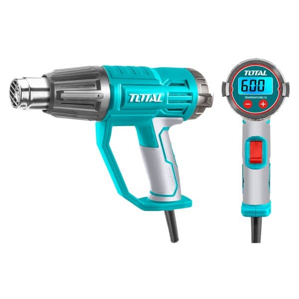 Pistola de Calor 2000W Digital y Pistola Calor 20v Total