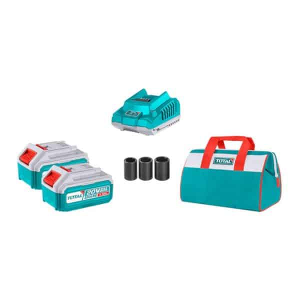 Kit Llave de Impacto 500 Nm, Pulidora y Batidora 20V Total
