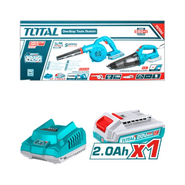 Kit Sopladora y Aspiradora Inalámbrica 20V Total